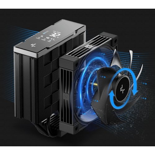 Кулер Deepcool AK400 G2 DIGITAL NYX (R-AK400G2-BKNNMN-GJD-1) Black купить в Украине: Киев, Днепр, Харьков, Одесса  | Проверка совместимости, низкая цена, отзывы, характеристики от TELEMART фото