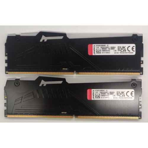 Озу Kingston DDR5 32GB (2x16GB) 6000MHz FURY Beast RGB Black (KF560C40BBAK2-32) (Восстановлено продавцом, 826735) купить в Украине: Киев, Днепр, Харьков, Одесса  | Проверка совместимости, низкая цена, отзывы, характеристики от TELEMART фото