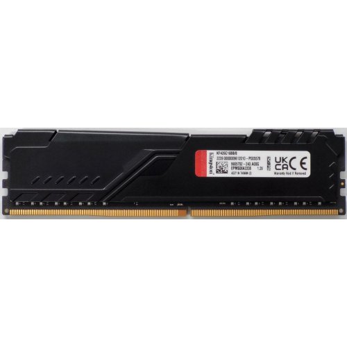 Озу Kingston DDR4 8GB 2666Mhz FURY Beast Black (KF426C16BB/8) (Восстановлено продавцом, 826738) купить в Украине: Киев, Днепр, Харьков, Одесса  | Проверка совместимости, низкая цена, отзывы, характеристики от TELEMART фото