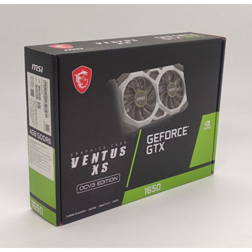 Видеокарта MSI GeForce GTX 1650 D6 VENTUS XS OCV3 4096MB (GTX 1650 D6 VENTUS XS OCV3) (Восстановлено продавцом, 826739) купить в Украине: Киев, Днепр, Харьков, Одесса  | Проверка совместимости, низкая цена, отзывы, характеристики от TELEMART фото