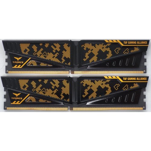 Озу Team DDR4 16GB (2x8GB) 3200Mhz T-Force Vulcan TUF Gaming Alliance (TLTYD416G3200HC16CDC01) (Восстановлено продавцом, 826740) купить в Украине: Киев, Днепр, Харьков, Одесса  | Проверка совместимости, низкая цена, отзывы, характеристики от TELEMART фото