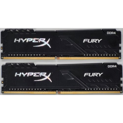 Озу HyperX DDR4 16GB (2x8GB) 2666Mhz Fury Black (HX426C16FB3K2/16) (Восстановлено продавцом, 826742) купить в Украине: Киев, Днепр, Харьков, Одесса  | Проверка совместимости, низкая цена, отзывы, характеристики от TELEMART фото