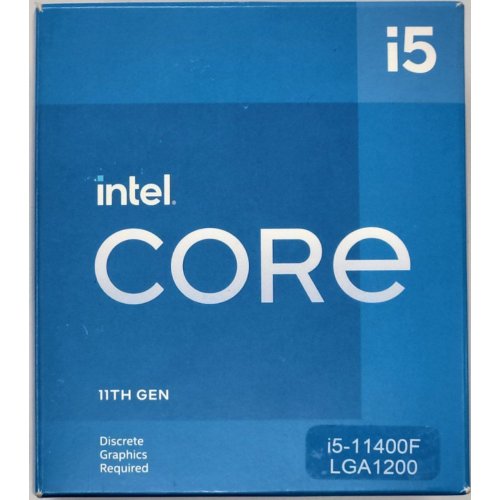 Процесор Intel Core i5-11400F 2.6(4.4)Hz 12MB s1200 Box (BX8070811400F) (Відновлено продавцем, 826744) купити в Україні: Київ, Львів, Хмельницький, Тернопіль, Івано-Франківськ | Перевірка сумісності, низька ціна, відгуки, характеристики від TELEMART фото