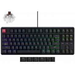 Клавіатура Keychron C3 Pro V2 87 Key RGB Hot-Swap Keychron Super Brown Switch (C3PX-H3-UA) Black