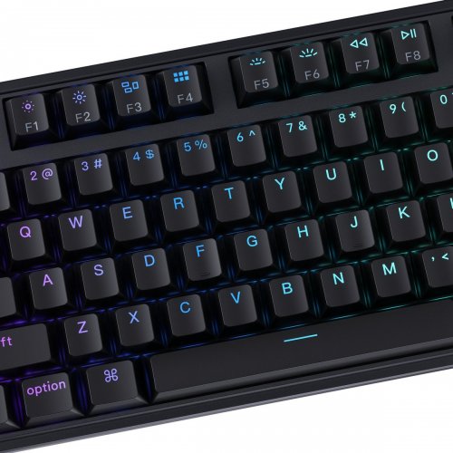 Клавіатура Keychron C3 Pro V2 87 Key RGB Hot-Swap Keychron Super Brown Switch (C3PX-H3-UA) Black купити в Україні: Київ, Львів, Хмельницький, Тернопіль, Івано-Франківськ | Низька ціна, відгуки, характеристики від TELEMART фото