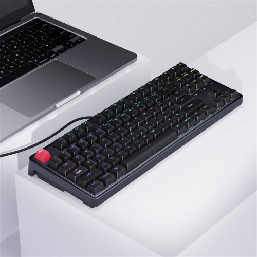 Клавіатура Keychron C3 Pro V2 87 Key RGB Hot-Swap Keychron Super Brown Switch (C3PX-H3-UA) Black купити в Україні: Київ, Львів, Хмельницький, Тернопіль, Івано-Франківськ | Низька ціна, відгуки, характеристики від TELEMART фото