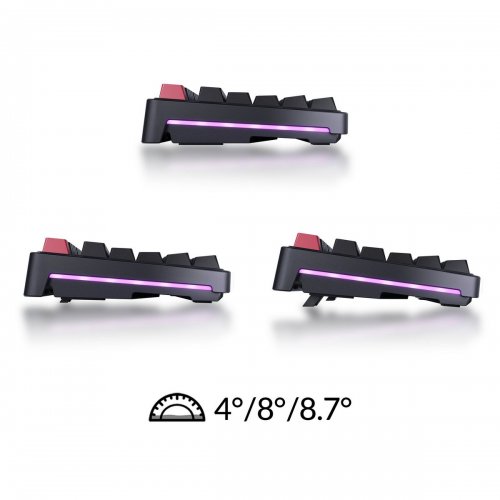 Клавіатура Keychron C3 Pro V2 87 Key RGB Hot-Swap Keychron Super Brown Switch (C3PX-H3-UA) Black купити в Україні: Київ, Львів, Хмельницький, Тернопіль, Івано-Франківськ | Низька ціна, відгуки, характеристики від TELEMART фото