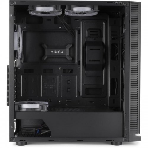 Корпус Vinga Barbarian V2 без БЖ Black (Відновлено продавцем, 826930) купити в Україні: Київ, Львів, Хмельницький, Тернопіль, Івано-Франківськ | Перевірка сумісності, низька ціна, відгуки, характеристики від TELEMART фото