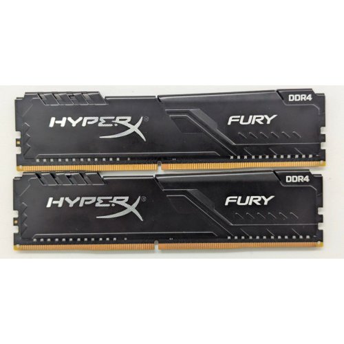 Озп HyperX DDR4 16GB (2x8GB) 2666Mhz Fury Black (HX426C16FB3K2/16) (Відновлено продавцем, 826977) купити в Україні: Київ, Львів, Хмельницький, Тернопіль, Івано-Франківськ | Перевірка сумісності, низька ціна, відгуки, характеристики від TELEMART фото