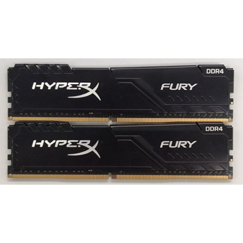 Озп HyperX DDR4 16GB (2x8GB) 3200Mhz Fury Black (HX432C16FB3K2/16) (Відновлено продавцем, 826988) купити в Україні: Київ, Львів, Хмельницький, Тернопіль, Івано-Франківськ | Перевірка сумісності, низька ціна, відгуки, характеристики від TELEMART фото