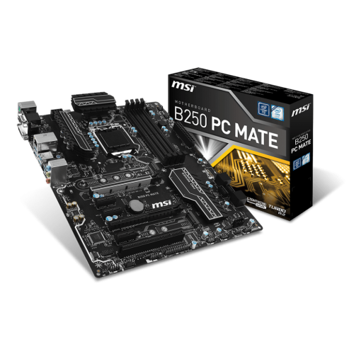 Материнская плата MSI B250 PC MATE (s1151, Intel B250) (Восстановлено продавцом, 826994) купить в Украине: Киев, Днепр, Харьков, Одесса  | Проверка совместимости, низкая цена, отзывы, характеристики от TELEMART фото