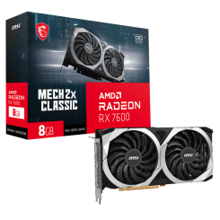Видеокарта MSI Radeon RX 7600 MECH 2X CLASSIC OC 8192MB (RX 7600 MECH 2X CLASSIC 8G OC) (Восстановлено продавцом, 826996)