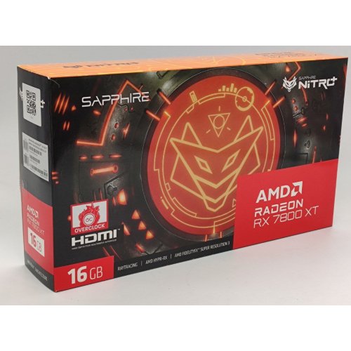 Відеокарта Sapphire Radeon RX 7800 XT Nitro+ 16384MB (11330-01-20G) (Відновлено продавцем, 827032) купити в Україні: Київ, Львів, Хмельницький, Тернопіль, Івано-Франківськ | Перевірка сумісності, низька ціна, відгуки, характеристики від TELEMART фото