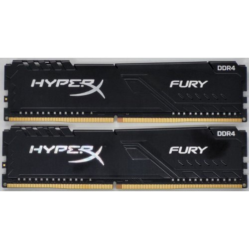 Озп HyperX DDR4 16GB (2x8GB) 2666Mhz Fury Black (HX426C16FB3K2/16) (Відновлено продавцем, 827063) купити в Україні: Київ, Львів, Хмельницький, Тернопіль, Івано-Франківськ | Перевірка сумісності, низька ціна, відгуки, характеристики від TELEMART фото
