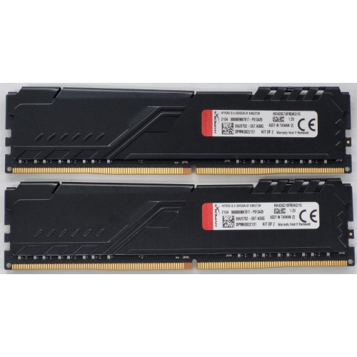 Озп HyperX DDR4 16GB (2x8GB) 2666Mhz Fury Black (HX426C16FB3K2/16) (Відновлено продавцем, 827063) купити в Україні: Київ, Львів, Хмельницький, Тернопіль, Івано-Франківськ | Перевірка сумісності, низька ціна, відгуки, характеристики від TELEMART фото