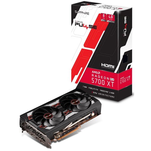 Відеокарта Sapphire Radeon RX 5700 XT PULSE 8192MB (11293-01-20G) (Відновлено продавцем, 827089) купити в Україні: Київ, Львів, Хмельницький, Тернопіль, Івано-Франківськ | Перевірка сумісності, низька ціна, відгуки, характеристики від TELEMART фото