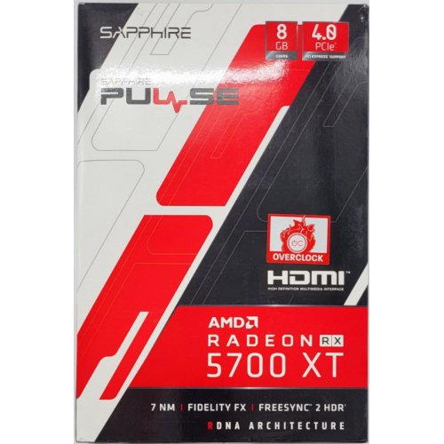 Відеокарта Sapphire Radeon RX 5700 XT PULSE 8192MB (11293-01-20G) (Відновлено продавцем, 827089) купити в Україні: Київ, Львів, Хмельницький, Тернопіль, Івано-Франківськ | Перевірка сумісності, низька ціна, відгуки, характеристики від TELEMART фото