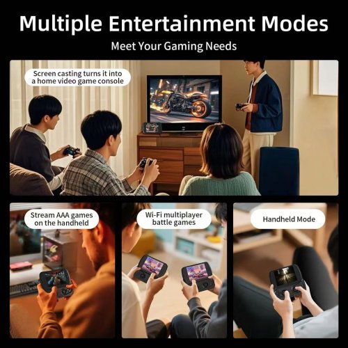 Портативная игровая консоль Anbernic RG Slide Black купить в Украине: Киев, Днепр, Харьков, Одесса  | Низкая цена, отзывы, характеристики от TELEMART фото