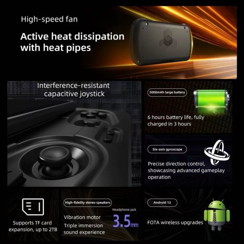 Портативная игровая консоль Anbernic RG Slide Black купить в Украине: Киев, Днепр, Харьков, Одесса  | Низкая цена, отзывы, характеристики от TELEMART фото