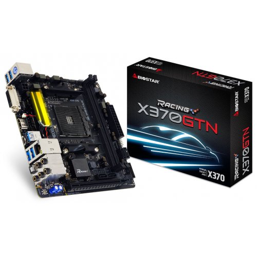 Продати Материнська плата Biostar RACING X370GTN (sAM4, AMD X370) за Trade-In у інтернет-магазині Телемарт - Київ, Дніпро, Україна фото