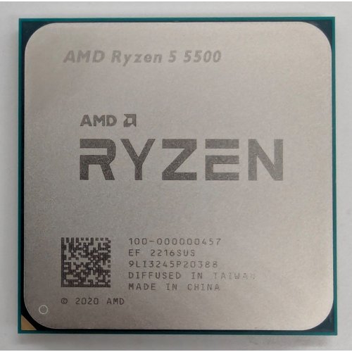 Процесор AMD Ryzen 5 5500 3.6(4.2)GHz 16MB sAM4 Tray (100-000000457) (Відновлено продавцем, 827237) купити в Україні: Київ, Львів, Хмельницький, Тернопіль, Івано-Франківськ | Перевірка сумісності, низька ціна, відгуки, характеристики від TELEMART фото