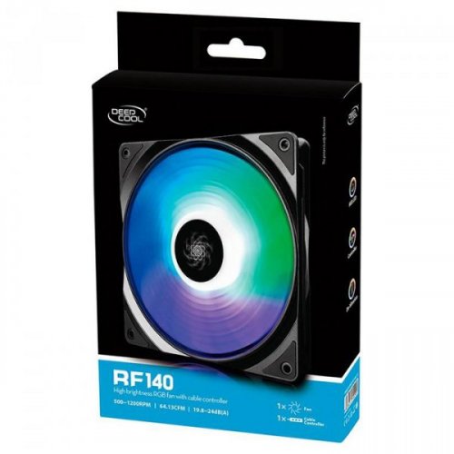 Продать Кулер для корпуса Deepcool RF 140 RGB LED по Trade-In интернет-магазине Телемарт - Киев, Днепр, Украина фото
