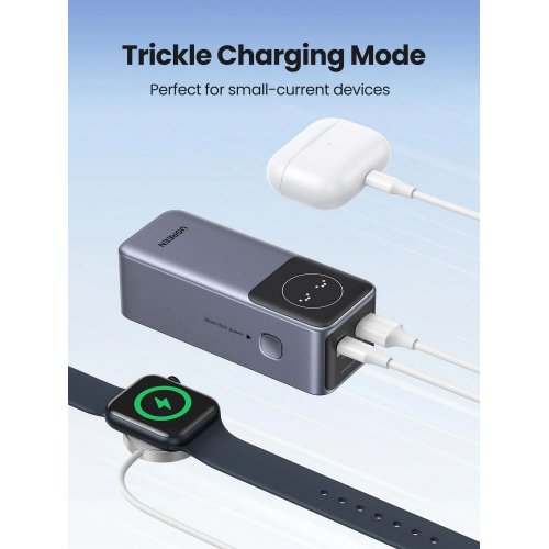 Уценка powerbank Ugreen PB724 12000mAh 100W (35526B) Grey (Вскрытая упаковка, 827248) купить в Украине: Киев, Днепр, Харьков, Одесса  | Низкая цена, отзывы, характеристики от TELEMART фото