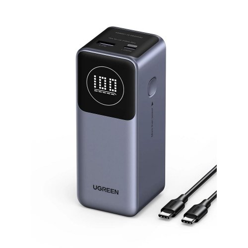 Уценка powerbank Ugreen PB724 12000mAh 100W (35526B) Grey (Вскрытая упаковка, 827248) купить в Украине: Киев, Днепр, Харьков, Одесса  | Низкая цена, отзывы, характеристики от TELEMART фото