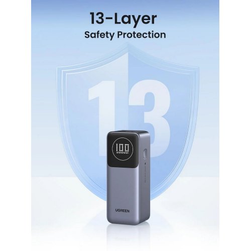 Уценка powerbank Ugreen PB724 12000mAh 100W (35526B) Grey (Вскрытая упаковка, 827248) купить в Украине: Киев, Днепр, Харьков, Одесса  | Низкая цена, отзывы, характеристики от TELEMART фото