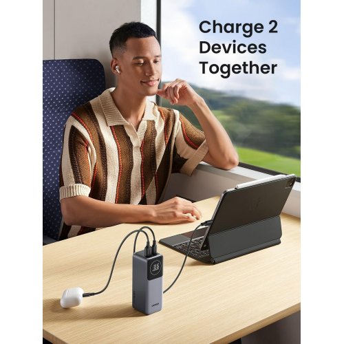 Уценка powerbank Ugreen PB724 12000mAh 100W (35526B) Grey (Вскрытая упаковка, 827248) купить в Украине: Киев, Днепр, Харьков, Одесса  | Низкая цена, отзывы, характеристики от TELEMART фото