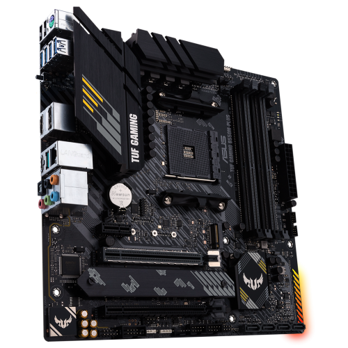 Уцінка материнська плата Asus TUF GAMING B550M-PLUS (sAM4, AMD B550) (Сліди використання, 827273) купити в Україні: Київ, Львів, Хмельницький, Тернопіль, Івано-Франківськ | Перевірка сумісності, низька ціна, відгуки, характеристики від TELEMART фото
