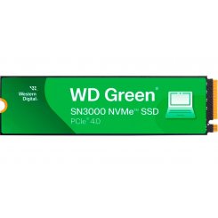 Ssd-диск Western Digital Green SN3000 3D NAND QLC 500GB (2280 PCI-E) NVMe x4 (WDS500G4G0E) (Восстановлено продавцом, 827357)