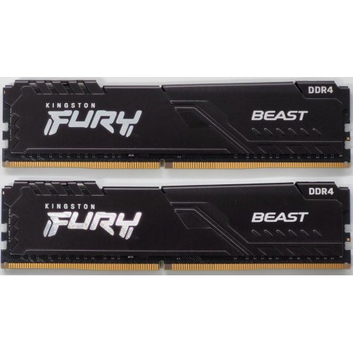Озп Kingston DDR4 32GB (2x16GB) 3600Mhz FURY Beast Black (KF436C18BBK2/32) (Відновлено продавцем, 827358) купити в Україні: Київ, Львів, Хмельницький, Тернопіль, Івано-Франківськ | Перевірка сумісності, низька ціна, відгуки, характеристики від TELEMART фото
