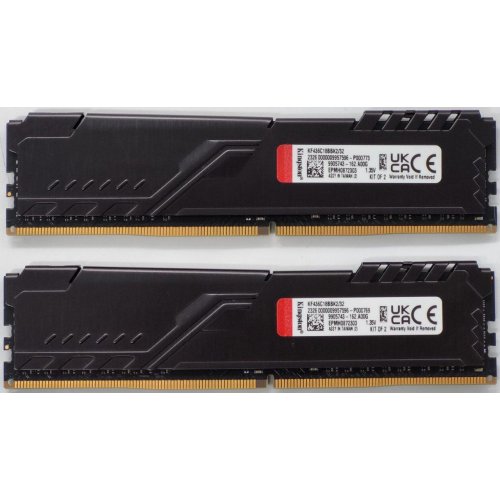 Озп Kingston DDR4 32GB (2x16GB) 3600Mhz FURY Beast Black (KF436C18BBK2/32) (Відновлено продавцем, 827358) купити в Україні: Київ, Львів, Хмельницький, Тернопіль, Івано-Франківськ | Перевірка сумісності, низька ціна, відгуки, характеристики від TELEMART фото