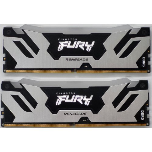 Озп Kingston DDR5 48GB (2x24GB) 7200Mhz FURY Renegade RGB Silver/Black (KF572C38RSAK2-48) (Відновлено продавцем, 827361) купити в Україні: Київ, Львів, Хмельницький, Тернопіль, Івано-Франківськ | Перевірка сумісності, низька ціна, відгуки, характеристики від TELEMART фото