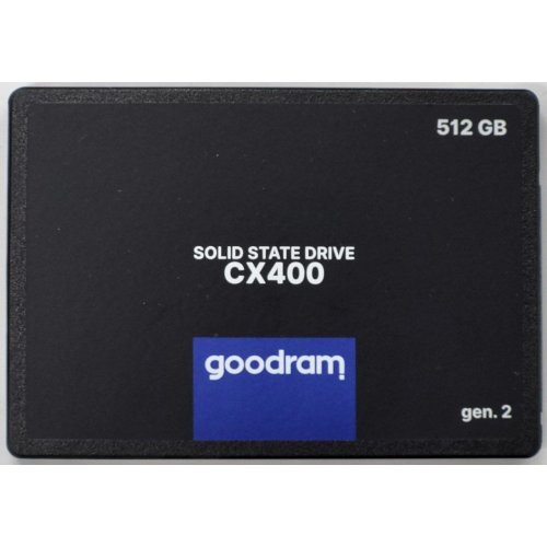 Ssd-диск GoodRAM CX400 Gen.2 3D NAND TLC 512GB 2.5" (SSDPR-CX400-512-G2) (Відновлено продавцем, 827366) купити в Україні: Київ, Львів, Хмельницький, Тернопіль, Івано-Франківськ | Перевірка сумісності, низька ціна, відгуки, характеристики від TELEMART фото