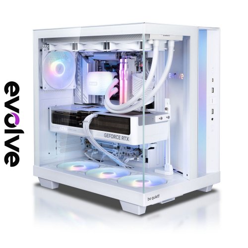 Комп'ютер EVOLVE GamePart Total:White Pro (EVGP-BQR980X3DN507TI-D532S1TWH) White купити в Україні: Київ, Львів, Хмельницький, Тернопіль, Івано-Франківськ | Низька ціна, відгуки, характеристики від TELEMART фото