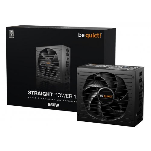 Уценка блок питания Be Quiet! Straight Power 12 850W (BN337) (Вскрытая упаковка, 827405) купить в Украине: Киев, Днепр, Харьков, Одесса  | Проверка совместимости, низкая цена, отзывы, характеристики от TELEMART фото