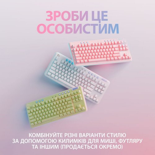 Уцінка клавіатура Logitech G715 TKL Wireless RGB GX Tactile (920-010465) Off-White (Розкрита упаковка, 827524) купити в Україні: Київ, Львів, Хмельницький, Тернопіль, Івано-Франківськ | Низька ціна, відгуки, характеристики від TELEMART фото