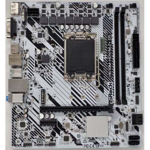 Материнская плата AsRock H610M-HDV/M.2+ D5 (s1700, Intel H610) (Восстановлено продавцом, 827526) купить в Украине: Киев, Днепр, Харьков, Одесса  | Проверка совместимости, низкая цена, отзывы, характеристики от TELEMART фото