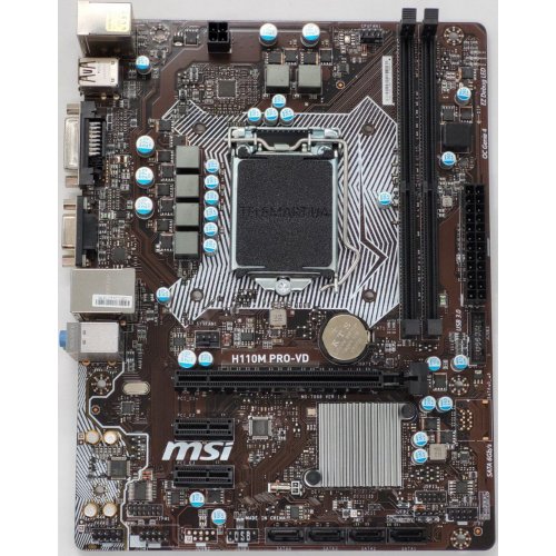 Материнская плата MSI H110M PRO-VD (s1151, Intel H110) (Восстановлено продавцом, 827527) купить в Украине: Киев, Днепр, Харьков, Одесса  | Проверка совместимости, низкая цена, отзывы, характеристики от TELEMART фото