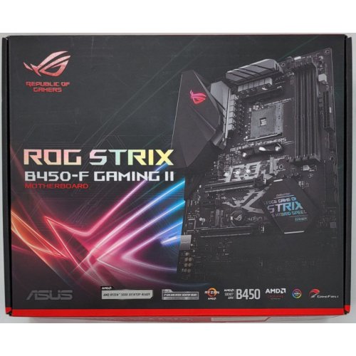 Материнська плата Asus ROG STRIX B450-F GAMING II (sAM4, AMD B450) (Відновлено продавцем, 827532) купити в Україні: Київ, Львів, Хмельницький, Тернопіль, Івано-Франківськ | Перевірка сумісності, низька ціна, відгуки, характеристики від TELEMART фото