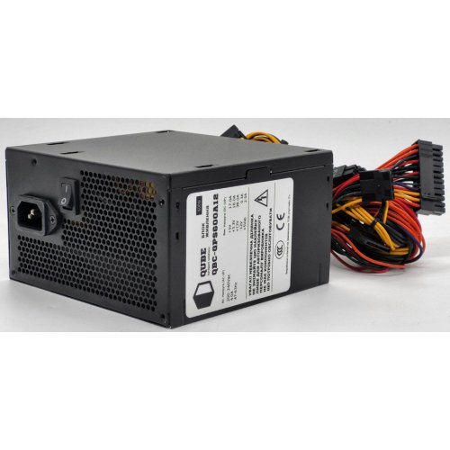 Блок питания QUBE 80+ 600W (QBC-GPS600A12) (Восстановлено продавцом, 827535) купить в Украине: Киев, Днепр, Харьков, Одесса  | Проверка совместимости, низкая цена, отзывы, характеристики от TELEMART фото