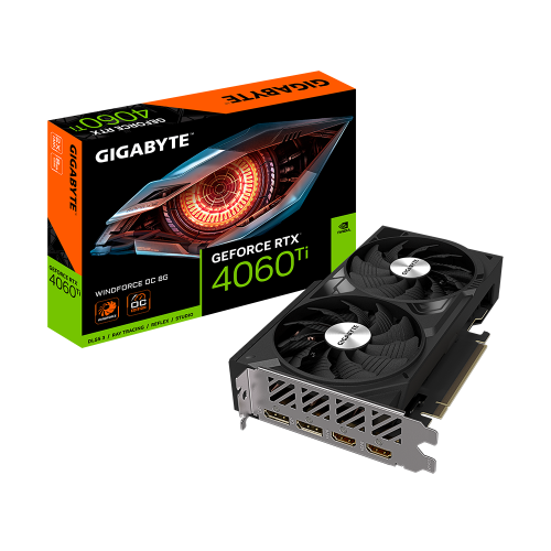Відеокарта Gigabyte GeForce RTX 4060 Ti WindForce OC 8192MB (GV-N406TWF2OC-8GD) (Відновлено продавцем, 827634) купити в Україні: Київ, Львів, Хмельницький, Тернопіль, Івано-Франківськ | Перевірка сумісності, низька ціна, відгуки, характеристики від TELEMART фото