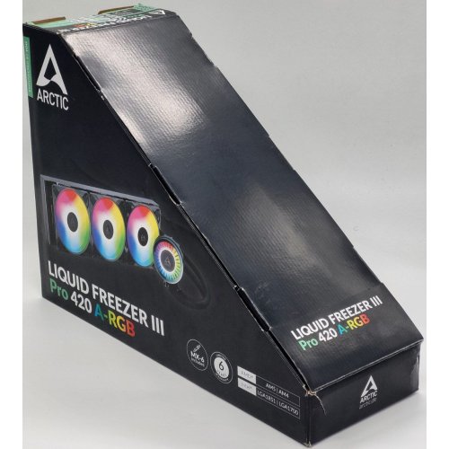 Готова сво Arctic Liquid Freezer III Pro 420 A-RGB (ACFRE00185A) Black (Відновлено продавцем, 827639) купити в Україні: Київ, Львів, Хмельницький, Тернопіль, Івано-Франківськ | Перевірка сумісності, низька ціна, відгуки, характеристики від TELEMART фото