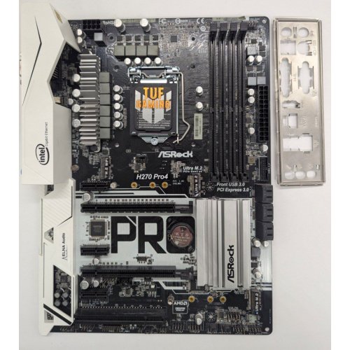 Материнская плата AsRock H270 Pro4 (s1151, Intel H270) (Восстановлено продавцом, 827784) купить в Украине: Киев, Днепр, Харьков, Одесса  | Проверка совместимости, низкая цена, отзывы, характеристики от TELEMART фото