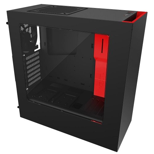 Корпус NZXT S340 (CA-S340MB-GR) Black/Red (Відновлено продавцем, 827819) купити в Україні: Київ, Львів, Хмельницький, Тернопіль, Івано-Франківськ | Перевірка сумісності, низька ціна, відгуки, характеристики від TELEMART фото