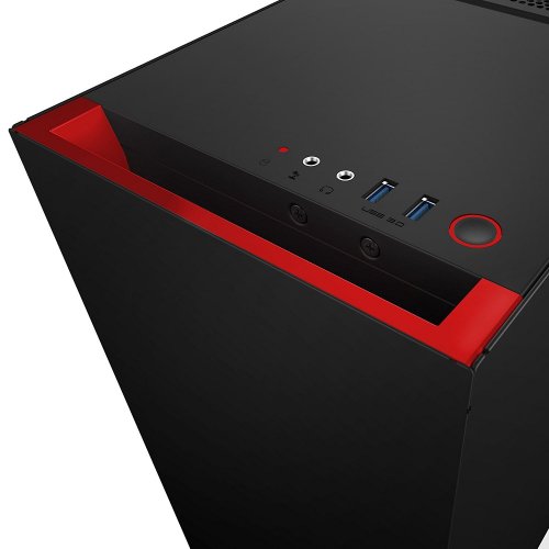 Корпус NZXT S340 (CA-S340MB-GR) Black/Red (Відновлено продавцем, 827819) купити в Україні: Київ, Львів, Хмельницький, Тернопіль, Івано-Франківськ | Перевірка сумісності, низька ціна, відгуки, характеристики від TELEMART фото