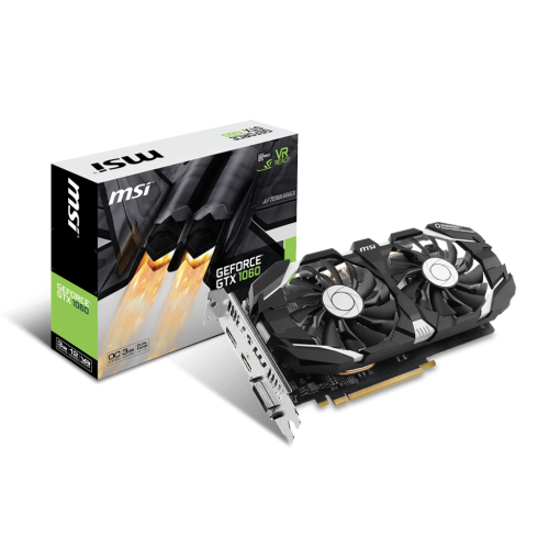 Видеокарта MSI GeForce GTX 1060 Dual OC 3072MB (GTX 1060 3GT OC) (Восстановлено продавцом, 827830) купить в Украине: Киев, Днепр, Харьков, Одесса  | Проверка совместимости, низкая цена, отзывы, характеристики от TELEMART фото