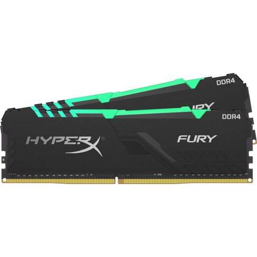 Озу HyperX DDR4 32GB (2x16GB) 3466Mhz Fury RGB (HX434C16FB3AK2/32) (Восстановлено продавцом, 827906) купить в Украине: Киев, Днепр, Харьков, Одесса  | Проверка совместимости, низкая цена, отзывы, характеристики от TELEMART фото